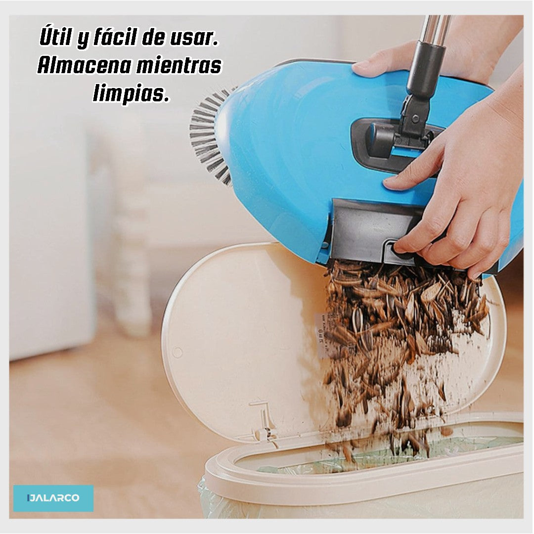 ESCOBA 3 EN 1: Barre, recoge y almacena