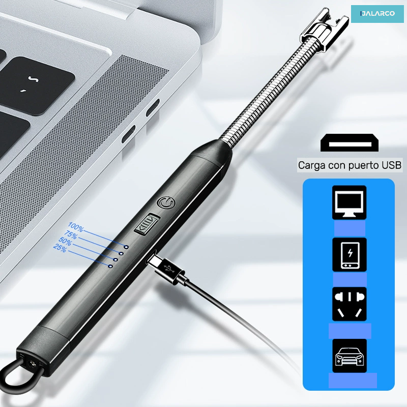 ENCENDEDOR CON CARGA USB MULTIUSO