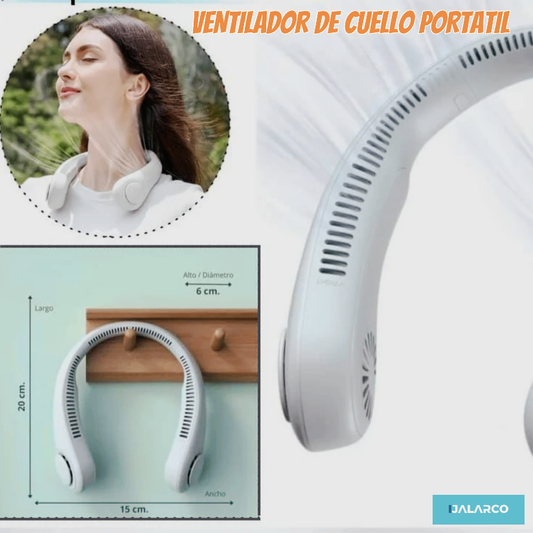 VENTILADOR DE CUELLO PORTATIL (BLANCO)