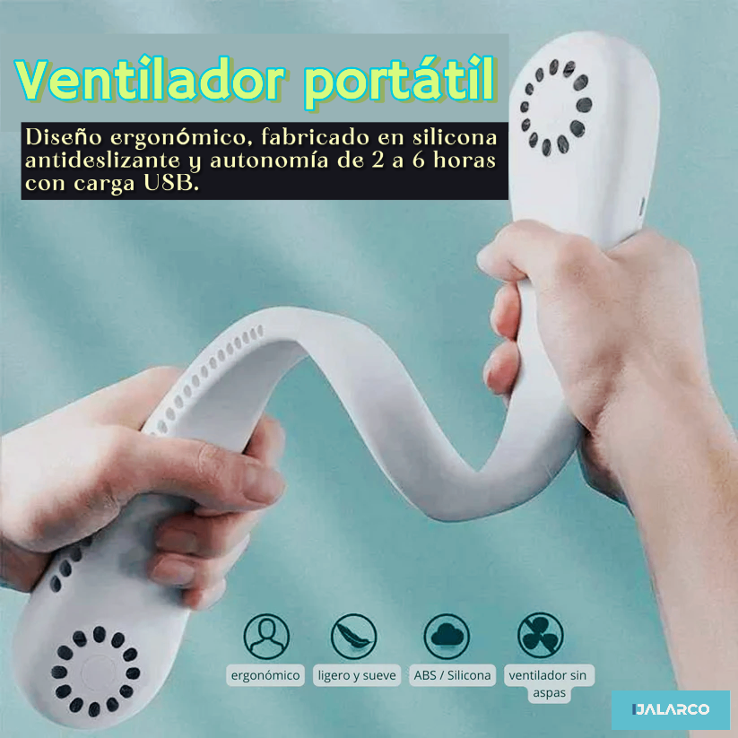 VENTILADOR DE CUELLO PORTATIL (BLANCO)